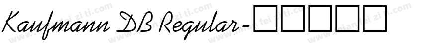Kaufmann DB Regular字体转换